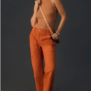 NEW Anthropologie The Yaya Crop Flare Pants